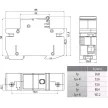 ETI 002271002 STV D02 Biztosítós leválasztó kapcsoló, 1P+N 3 modul 63A