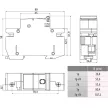 ETI 002271004 STV D02 Biztosítós leválasztó kapcsoló, 3P 4,5 modul 63A