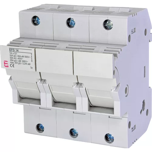 ETI EFD 14 3P 14x51 3P Biztosítós szakaszoló 50A - 002560004