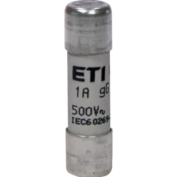   ETI 002651012 BIZTOSÍTÉK 10x38 01A Biztosító betét 500V gG hengeres