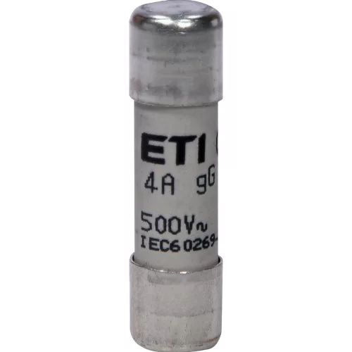 ETI 002651014 BIZTOSÍTÉK 10x38 04A Biztosító betét 500V gG hengeres