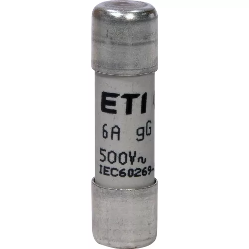 ETI 002651015 BIZTOSÍTÉK 10x38 06A Biztosító betét 500V gG hengeres