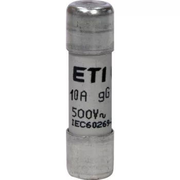   ETI 002651017 BIZTOSÍTÉK 10x38 10A Biztosító betét 500V gG hengeres