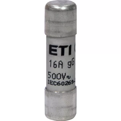 ETI 002651019 BIZTOSÍTÉK 10x38 16A Biztosító betét 500V gG hengeres