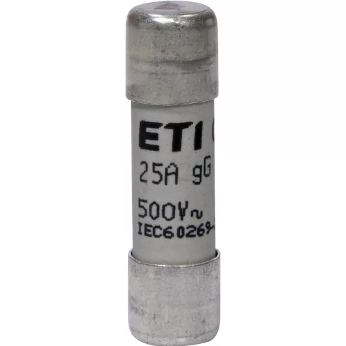 ETI 002651021 BIZTOSÍTÉK 10x38 25A Biztosító betét 500V gG hengeres