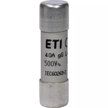   ETI 002651034 BIZTOSÍTÉK 14x51 40A Biztosító betét 500V gG hengeres