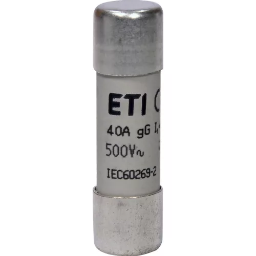 ETI 002651034 BIZTOSÍTÉK 14x51 40A Biztosító betét 500V gG hengeres