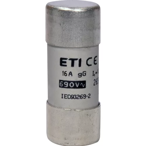 ETI 002651042 BIZTOSÍTÉK 22x58 16A Biztosító betét 690V gG hengeres