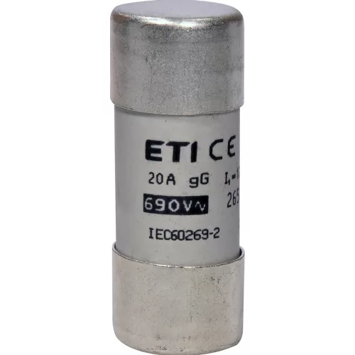 ETI 002651043 BIZTOSÍTÉK 22x58 20A Biztosító betét 690V gG hengeres