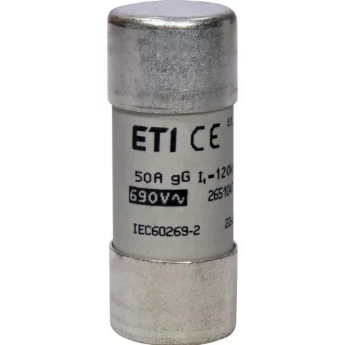 ETI 002651047 BIZTOSÍTÉK 22x58 50A Biztosító betét 690V gG hengeres