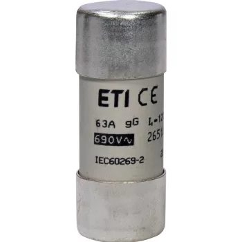   ETI 002651048 BIZTOSÍTÉK 22x58 63A Biztosító betét 690V gG hengeres