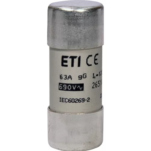 ETI 002651048 BIZTOSÍTÉK 22x58 63A Biztosító betét 690V gG hengeres