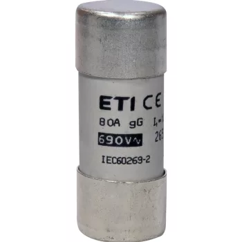   ETI 002651049 BIZTOSÍTÉK 22x58 80A Biztosító betét 690V gG hengeres
