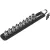 WERA Dugókulcs készlet karabineres tartóval 1/4" 1/4 "kulcs 10-darabos Belt A 1 Zyklop - 05003880001