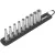 WERA Dugókulcs-bitkészlet karabineres tartóval 1/4" 1/4 "kulcs 9-darabos Belt A Deep 1 - 05004525001