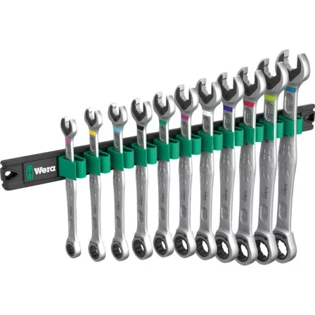WERA 9630 Magnetleiste 6000 Joker 1 Gyűrűs villáskulcs készlet 11 részes Kulcsszélesség (metrikus) 8 - 19 mm - 05020014001