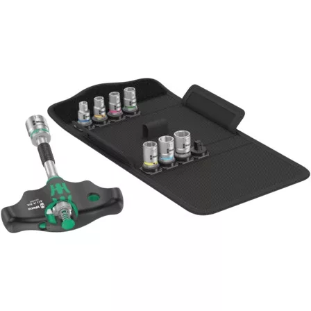 WERA Kraftform Kompakt 400 RA Set 2 Dugókulcskészlet (9 db/csomag) - 05023470001