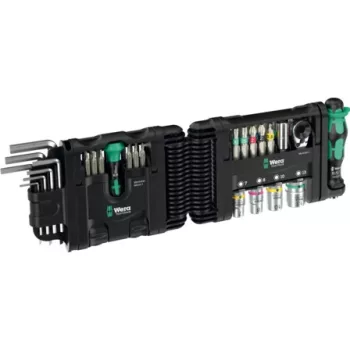   WERA Dugókulcs-bitkészlet racsnis irányváltó hajtókar 1/4 "kulcs Tool-Check Modular Set 1 - 05049020001