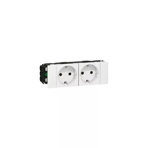 LEGRAND 077202 Mosaic 162/2 földelt dugalj központi fedlap fehér IP40