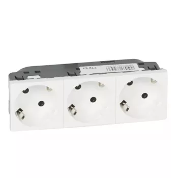 LEGRAND 077253 Mosaic 162/3 fehér dugalj 3-as