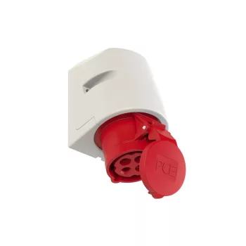 Ipari csatlakozó PCE 114-6 fali aljzat 16A/4P/400V