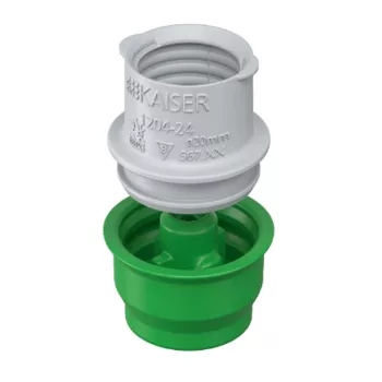   KAISER 1204-24 Zsalu bevezető Vég- és átvezető hüvelyek 2-részes 20mm