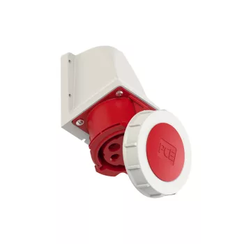PCE 1252-6 Dugalj falon kívüli 32A 5P csavarkapcsos piros