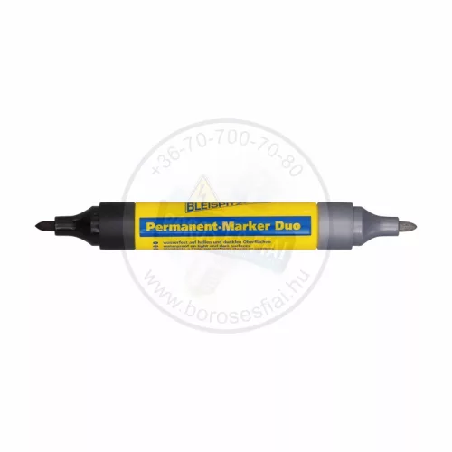BLEISPITZ Duo kétvégű jelölőfilc 1,5-3,0mm fekete-ezüst No.1782