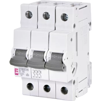 ETI 1900310 ETIMATP6 B16A 3p 6 kA Kismegszakító, 3 modul