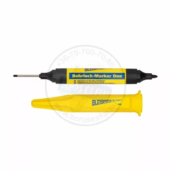   BLEISPITZ Duo kétvégű mélyfuratjelölő 2x25/1,5-3,0mm fekete filc+övtok 