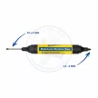 BLEISPITZ Duo kétvégű mélyfuratjelölő 2x25/1,5-3,0mm fekete filc+övtok 