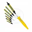 BLEISPITZ Duo kétvégű mélyfuratjelölő 2x25/1,5-3,0mm fekete filc+övtok 