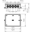 OBO 2000410 Kötődoboz 125x100x38 A18 IP54