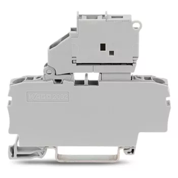   WAGO 2002-1611 Topjob S 2 Vez. biztosítós sork. 0,25-2,5(4)mm2, szürke