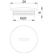 OBO 2033011 Vakdugó M20x1,5