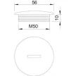 OBO 2033032 Vakdugó M50x1,5