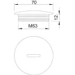 OBO 2033038 Vakdugó M63x1,5