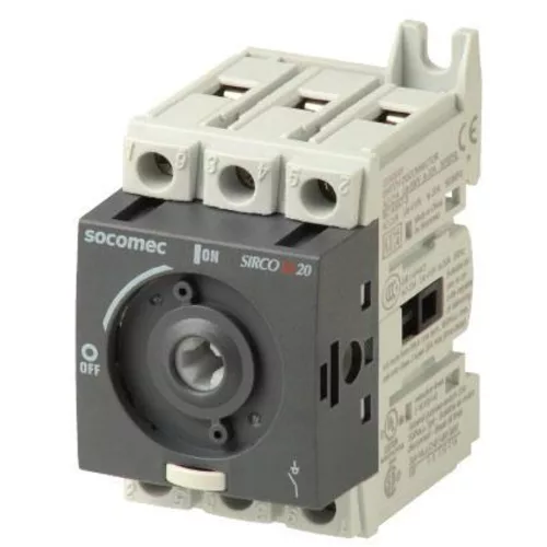 SOCOMEC Kapcsoló hajtás nélkül SIRCO M1 3P 20A - 22003001