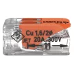 WAGO 221-412 Vezeték összekötő oldható 2P 0,2-4mm2 100db/csomag