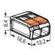 WAGO 221-412 Vezeték összekötő oldható 2P 0,2-4mm2 100db/csomag