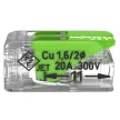 WAGO 221-422 Vezeték összekötő oldható 2P 0,2-4mm2 GREEN RANGE