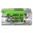WAGO 221-422 Vezeték összekötő oldható 2P 0,2-4mm2 GREEN RANGE