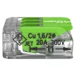 WAGO 221-423 Vezeték összekötő oldható 3P 0,2-4mm2 GREEN RANGE