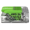 WAGO 221-423 Vezeték összekötő oldható 3P 0,2-4mm2 GREEN RANGE