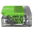 WAGO 221-425 Vezeték összekötő oldható 5P 0,2-4mm2 GREEN RANGE