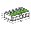 WAGO 221-425 Vezeték összekötő oldható 5P 0,2-4mm2 GREEN RANGE