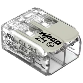   WAGO 221-482 Vezeték összekötő oldható robbanás biztos alkalmazásokhoz 2P 0,2-4mm2