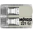 WAGO 221-482 Vezeték összekötő oldható robbanás biztos alkalmazásokhoz 2P 0,2-4mm2