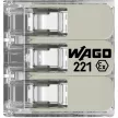 WAGO 221-483 Vezeték összekötő oldható robbanás biztos alkalmazásokhoz 3P 0,2-4mm2 50db/csomag