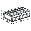 WAGO 221-485 Vezeték összekötő oldható robbanás biztos alkalmazásokhoz 5P 0,2-4mm2 25db/csomag